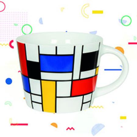 Bauhaus Serie Könitz - Tasse Mondrian